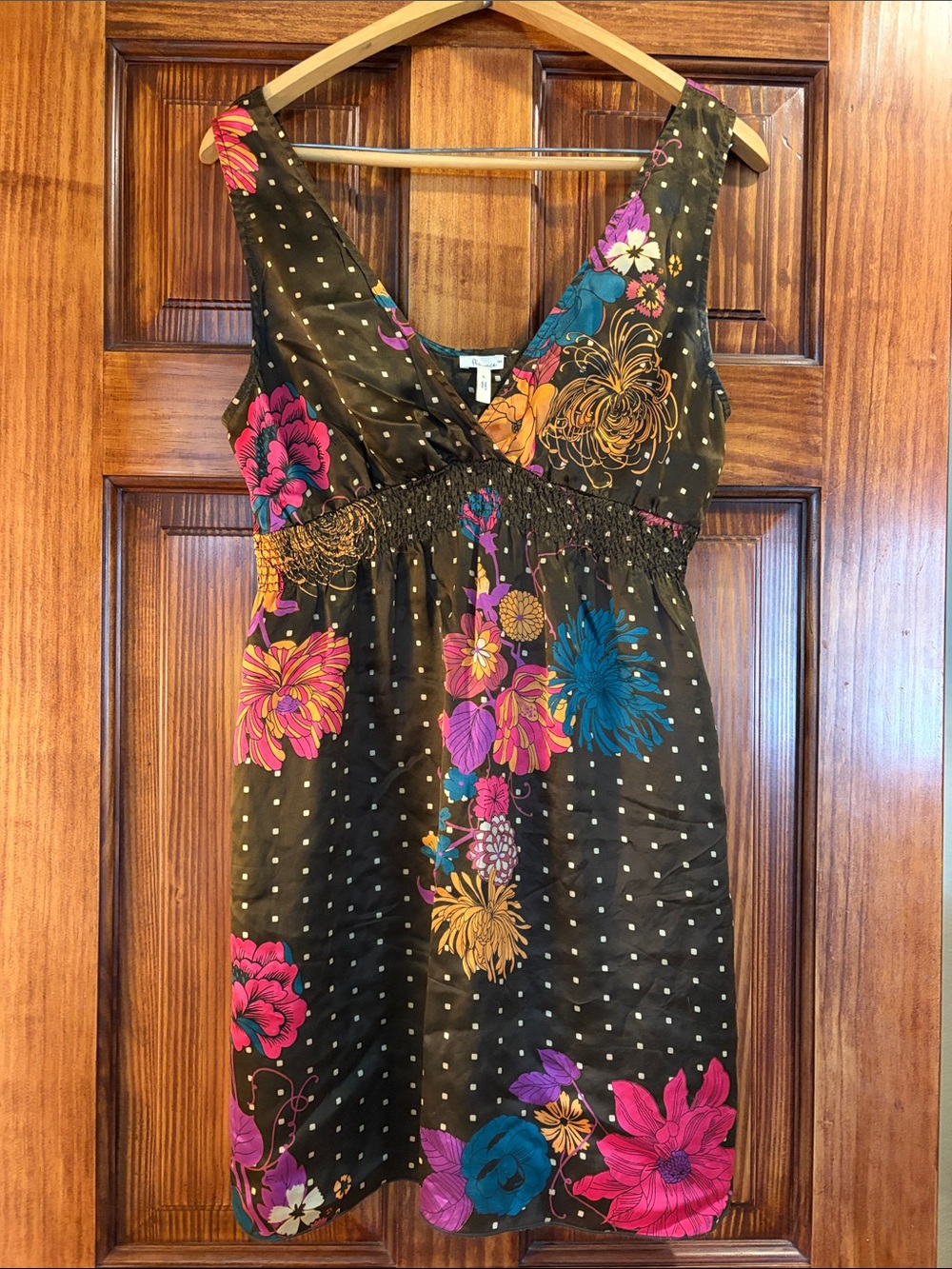 Silk babydoll vintage Nordstrom dress sz L